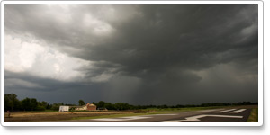 Learn how to avoid flying in thunderstorms