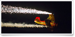Gene Soucy helps light up the night sky at EAA AirVenture