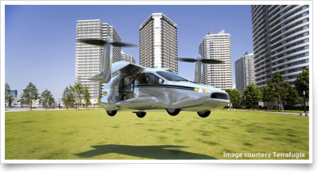 Terrafugia vision: Takeoff, autoland in driveway