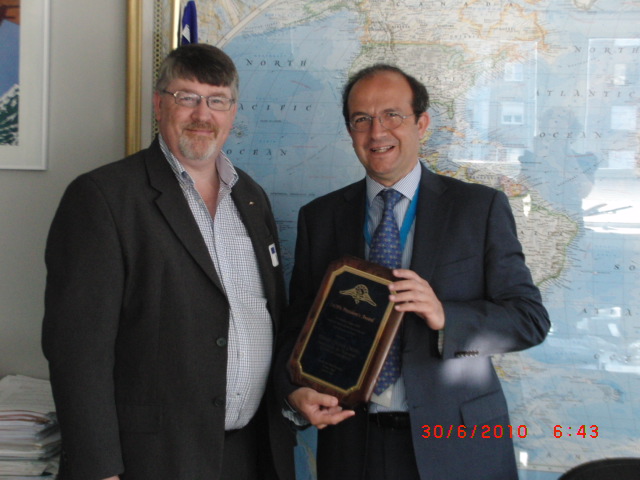 IAOPA President Fuller and ICAO President Kobeh