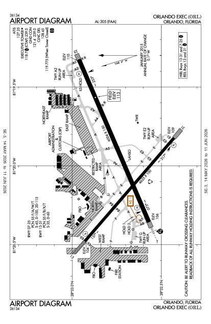 KORL (Executive) airport diagram