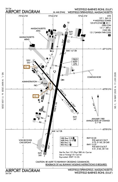 KBAF (Westfield-Barnes Regional) airport diagram