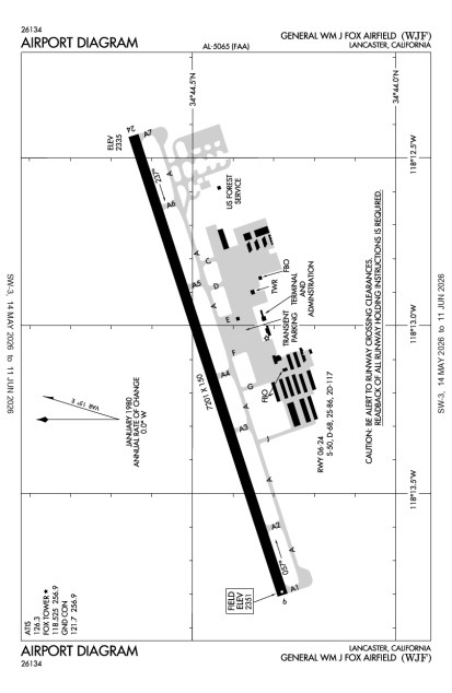 KWJF (General Wm J Fox Airfield) airport diagram