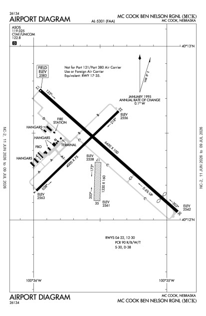 KMCK (Mc Cook Ben Nelson Regional) airport diagram