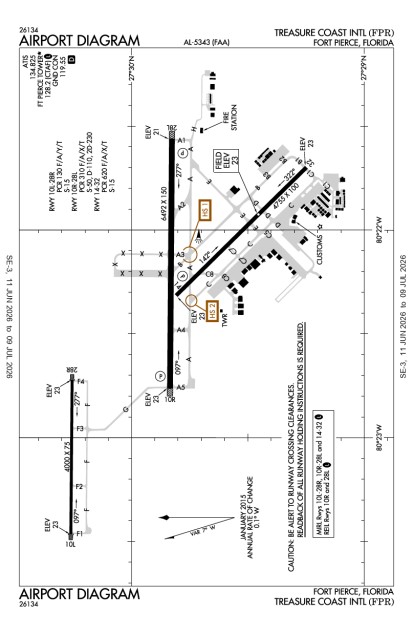 KFPR (St Lucie County International) airport diagram