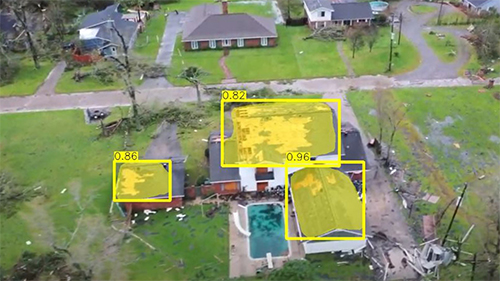 Drone video leveraged for hurricane damage assessment