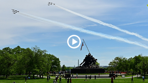 Blue Angels, Thunderbirds salute COVID-19 responders