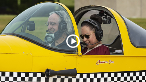 Armless pilot celebrates ADA anniversary in flight