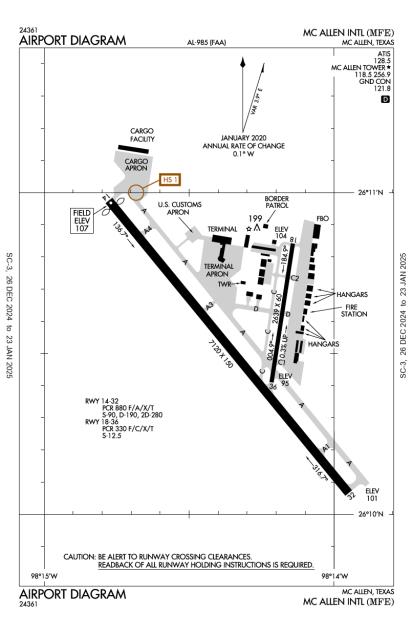 Mc Allen Miller International Airport-KMFE-AOPA Airports