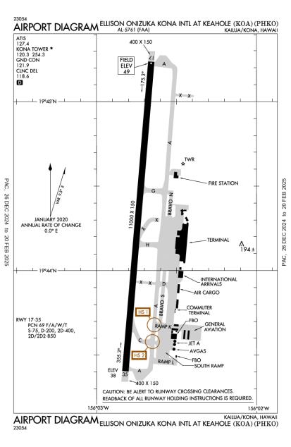 Kona Airport Terminal Map